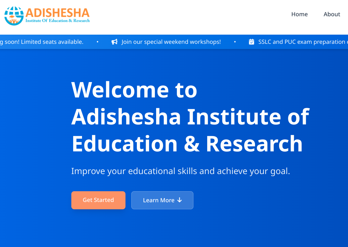 Adhisesha educational Platform
